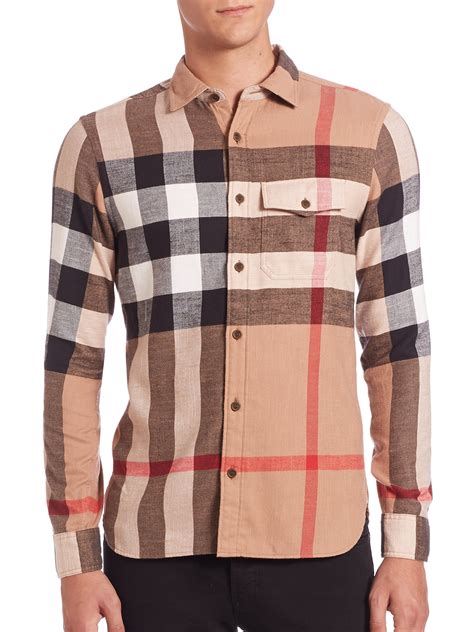 burberry check shirts for men.